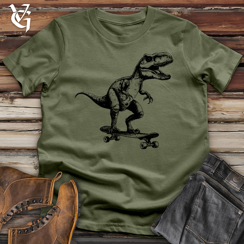 Viking Goods Dino Skate Softstyle Tee Military Green / L