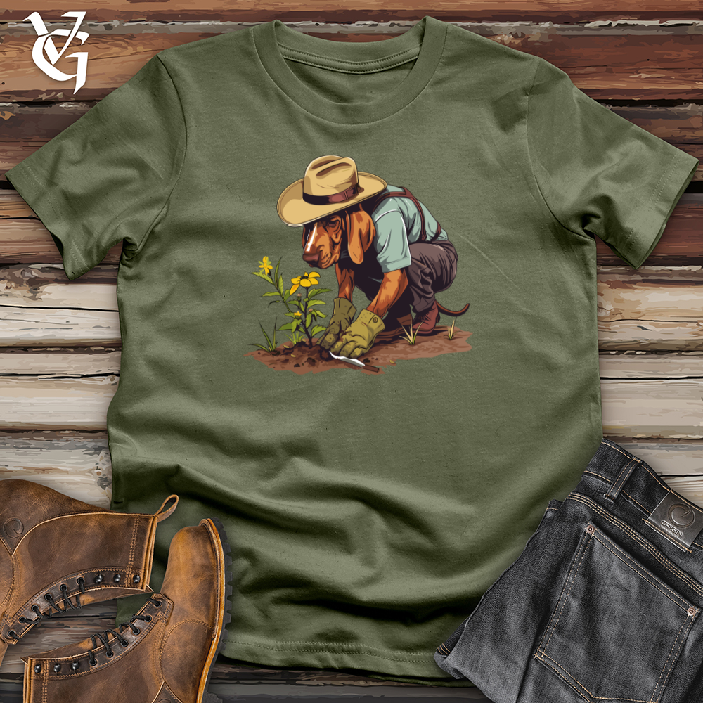 Viking Goods Dog Gardener Growth Softstyle Tee Military Green / L
