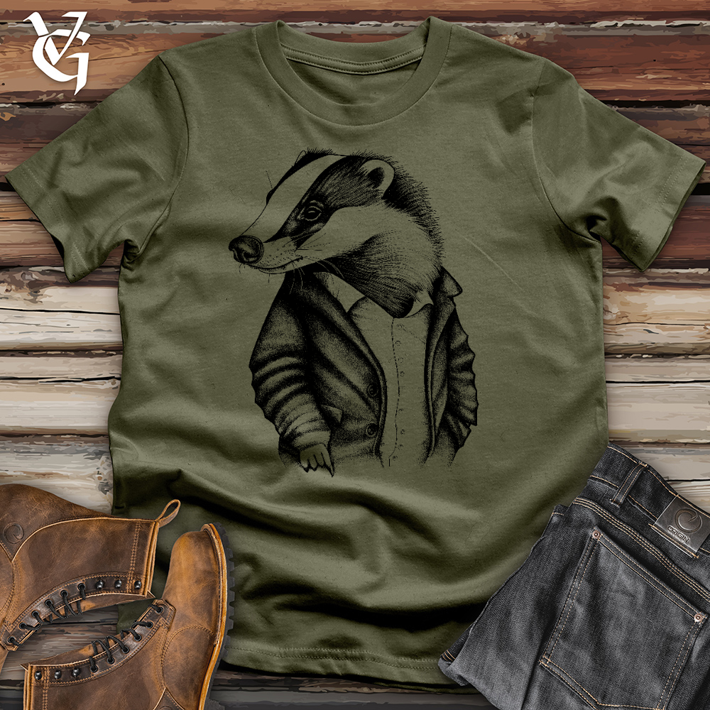 Viking Goods Dr. Badger Cotton Tee Military Green / L