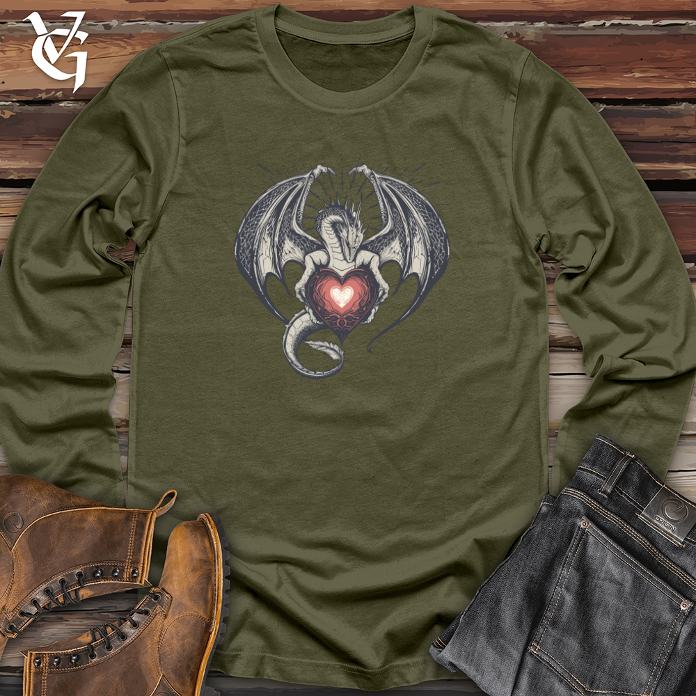 Viking Goods Dragon Heart Embrace Long Sleeve Military Green / L