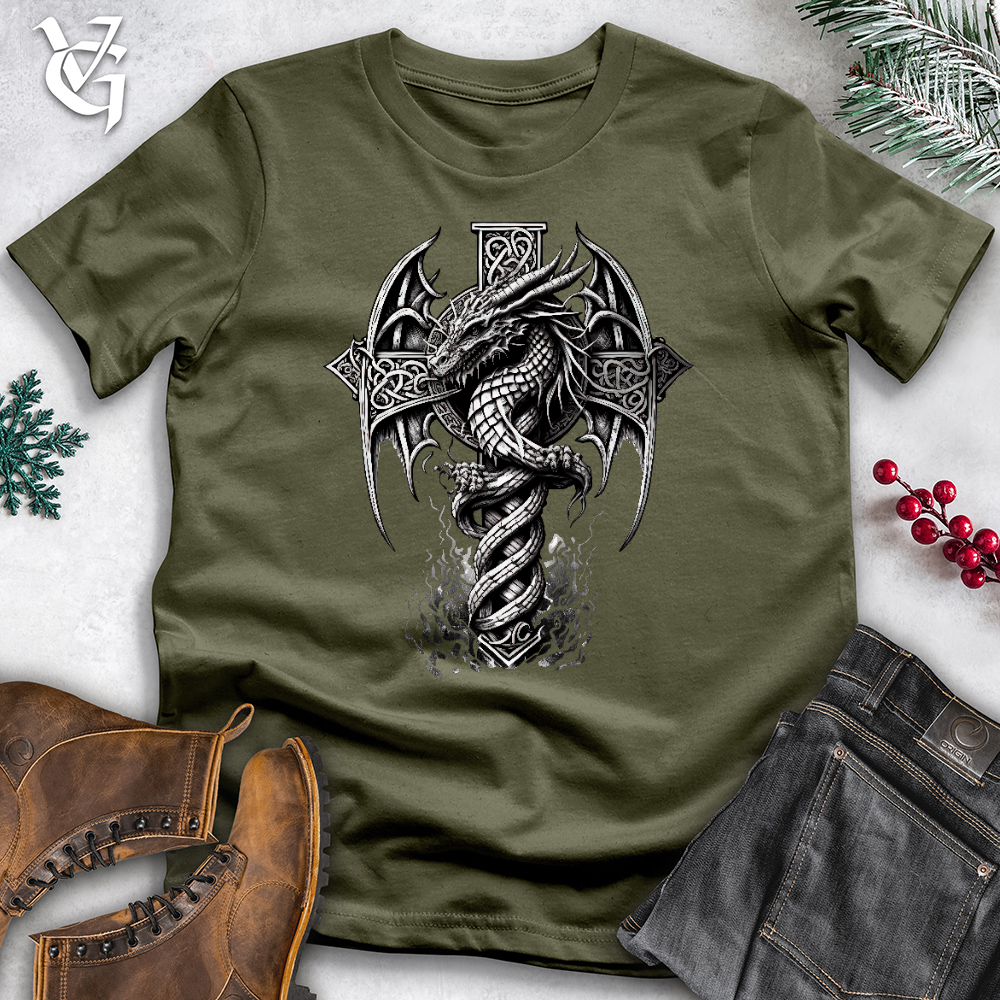 Viking Goods Dragon Of Old Cotton Tee Deep Teal / L