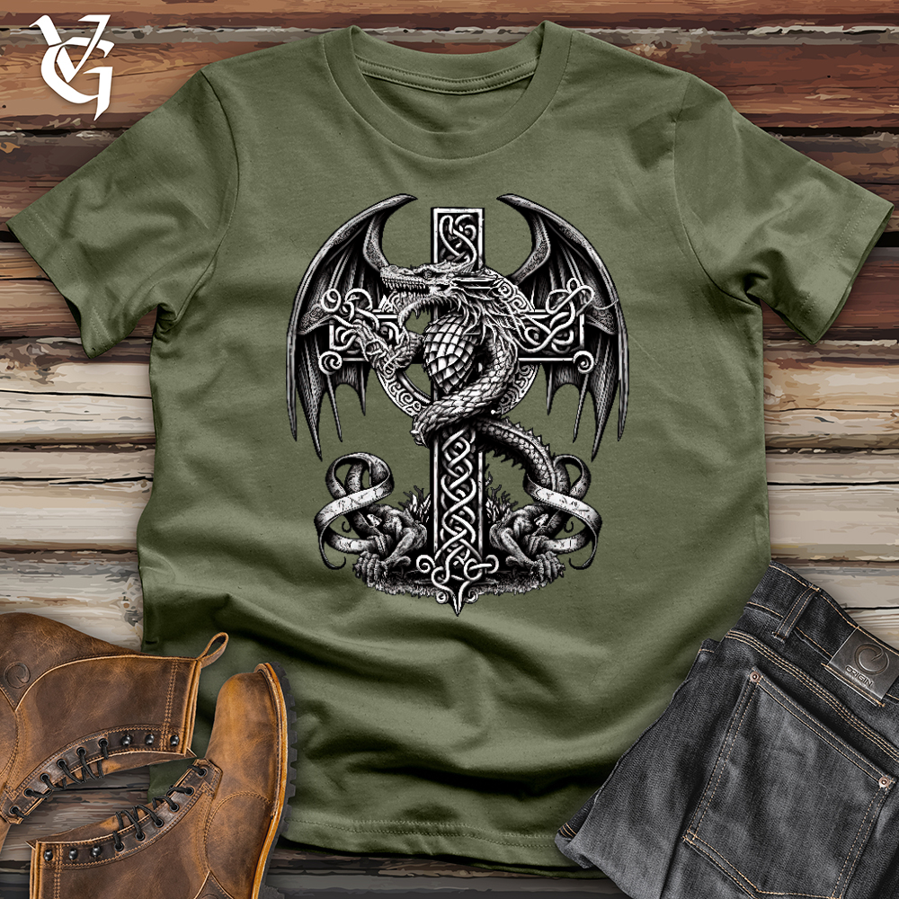 Viking Goods Dragon Protector Softstyle Tee Military Green / L