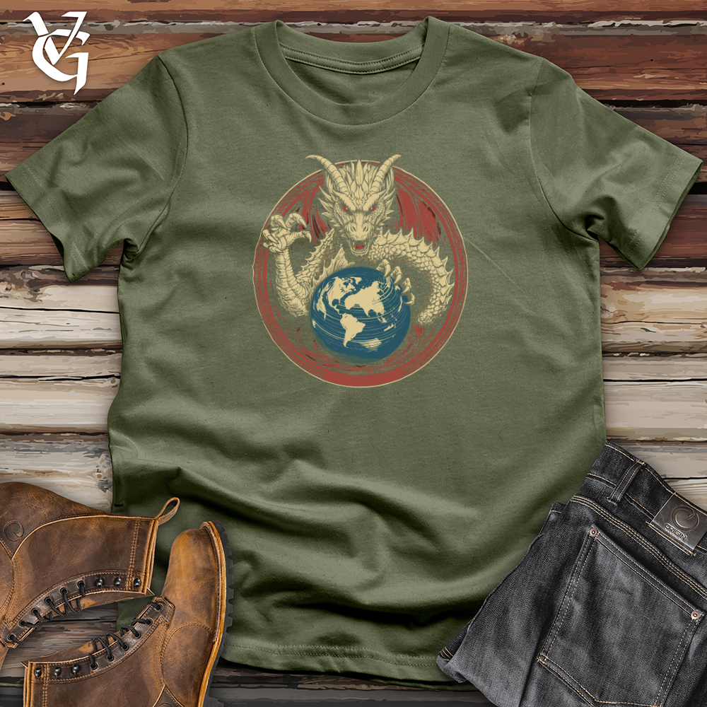 Viking Goods Dragon World Guardian Softstyle Tee Military Green / L