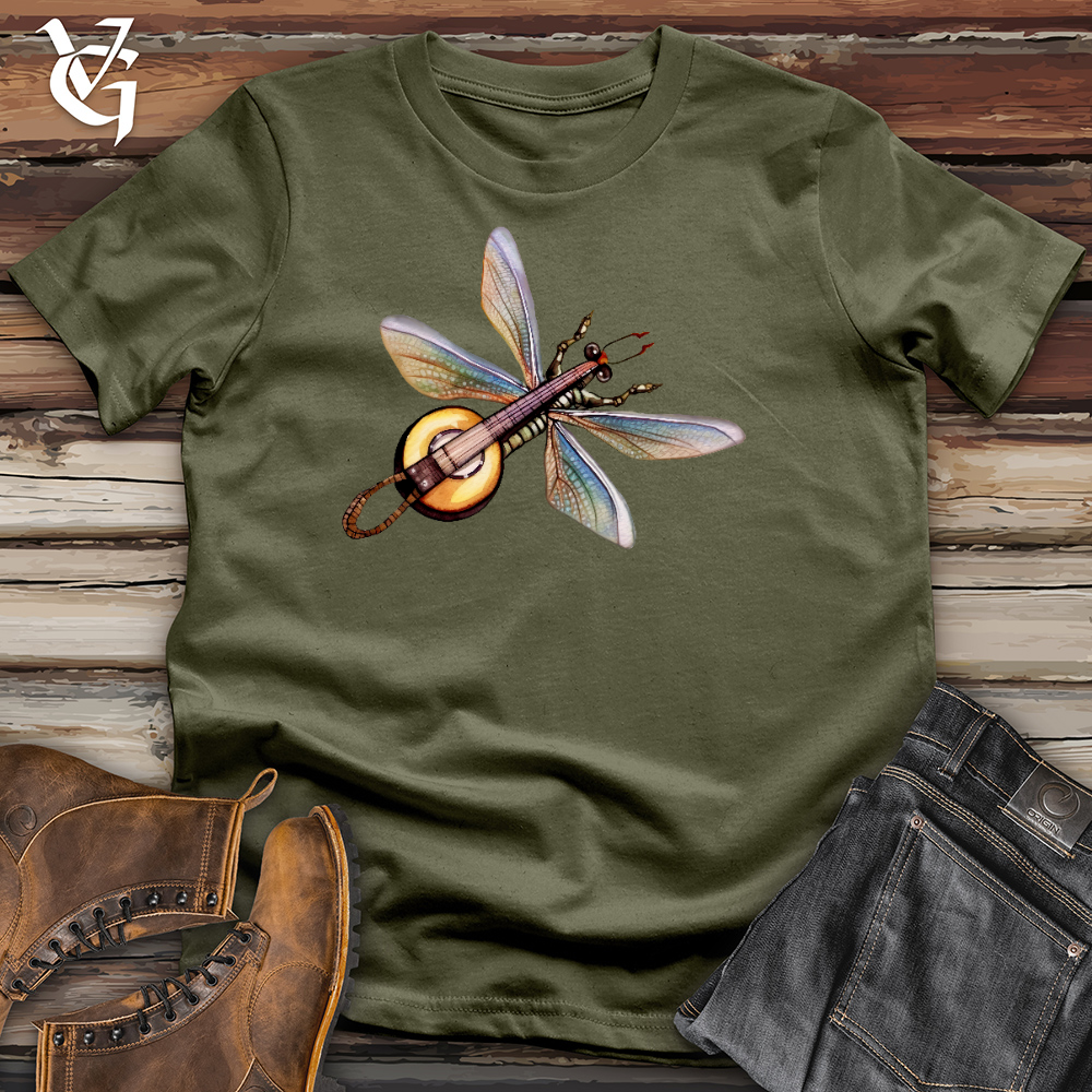 Viking Goods Dragonfly Banjo Cotton Tee Military Green / L