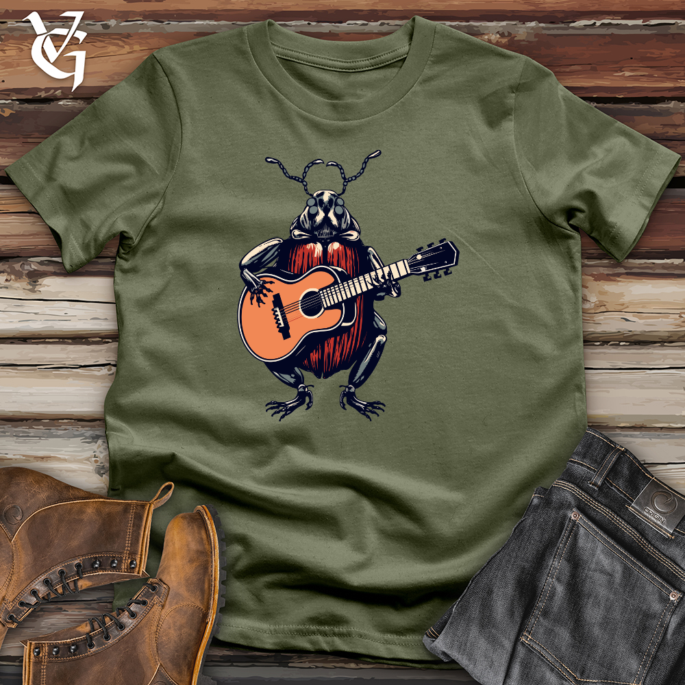 Viking Goods Dung Beetle Guitar Tunes Softstyle Tee Military Green / L