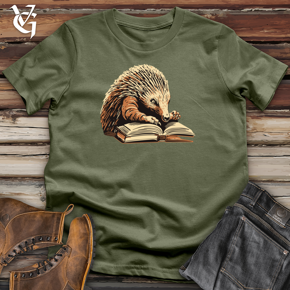 Viking Goods Echidna Book Nook Softstyle Tee Military Green / L
