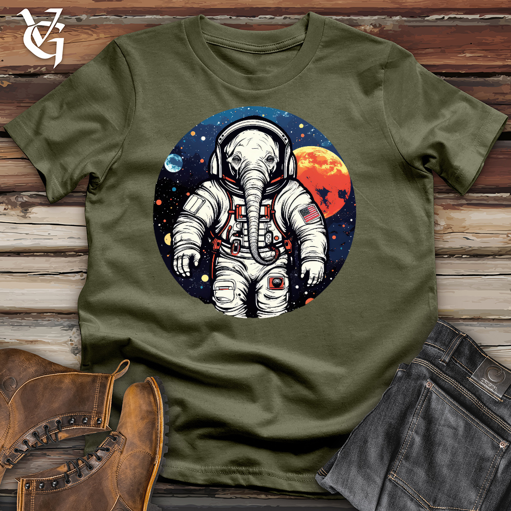 Viking Goods Elephant Astronaut Cotton Tee Military Green / L