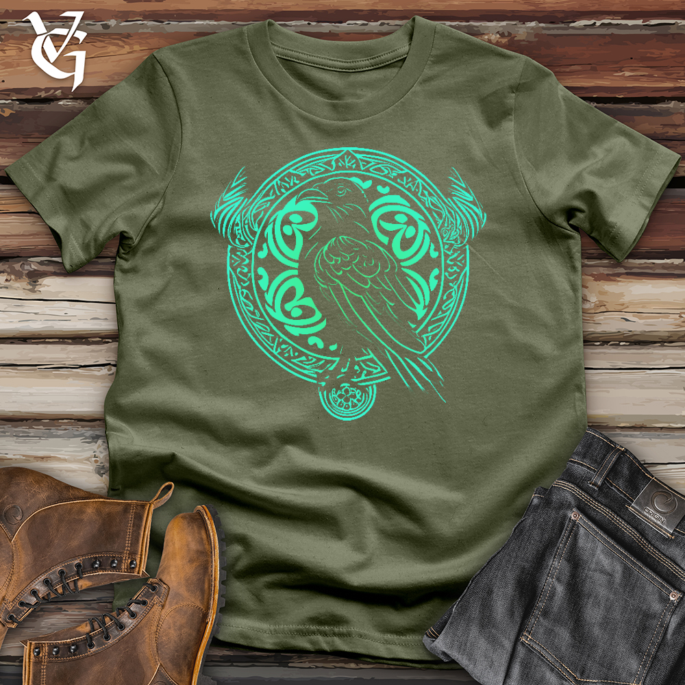 Viking Goods Emerald Fitheach Softstyle Tee Military Green / L