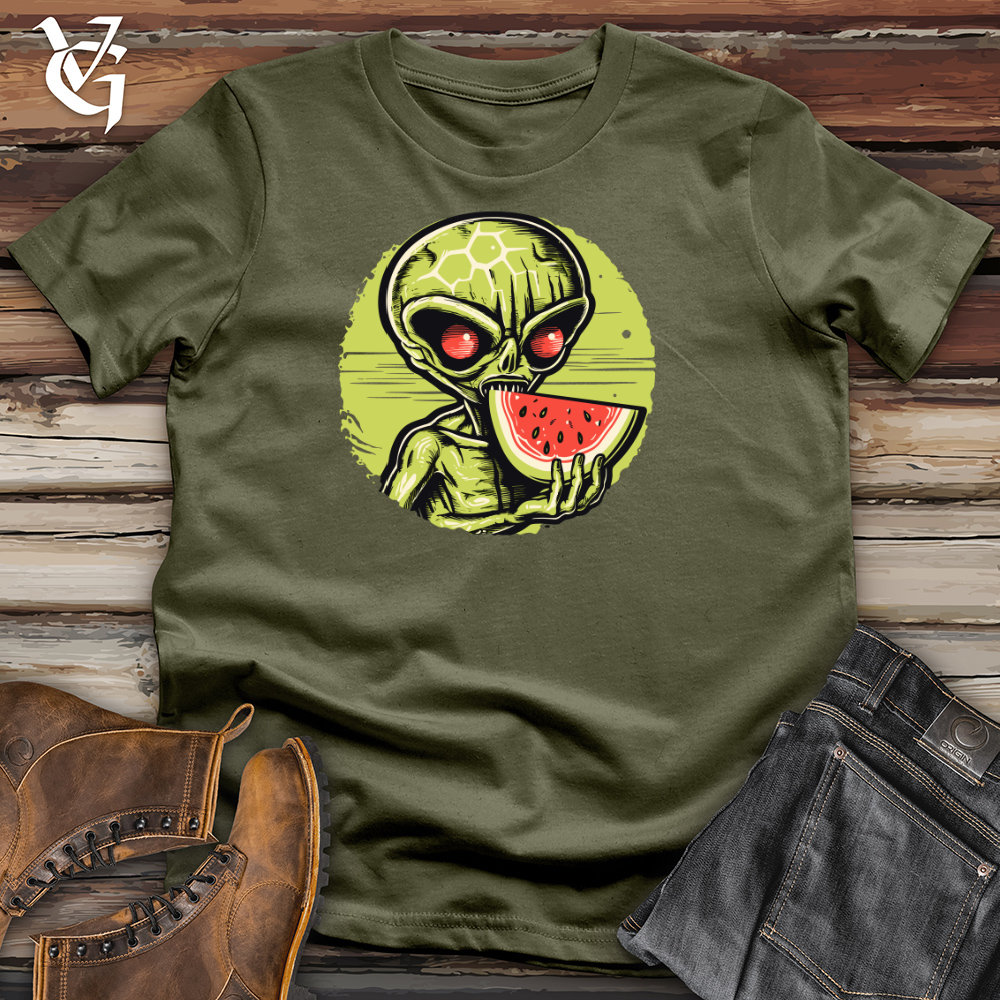 Viking Goods Extraterrestrial Melon Munch Cotton Tee Military Green / L