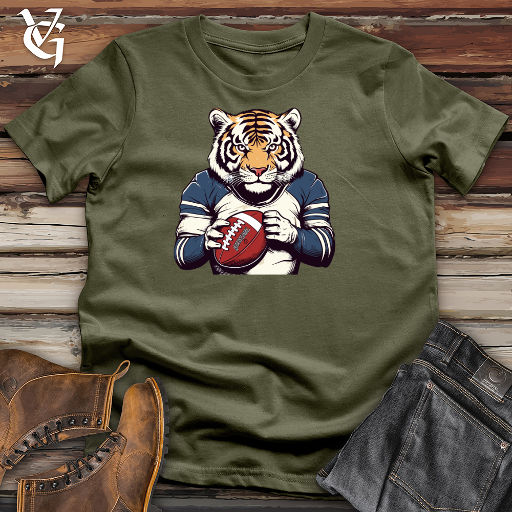 Viking Goods Fierce Feline Cotton Tee Military Green / L