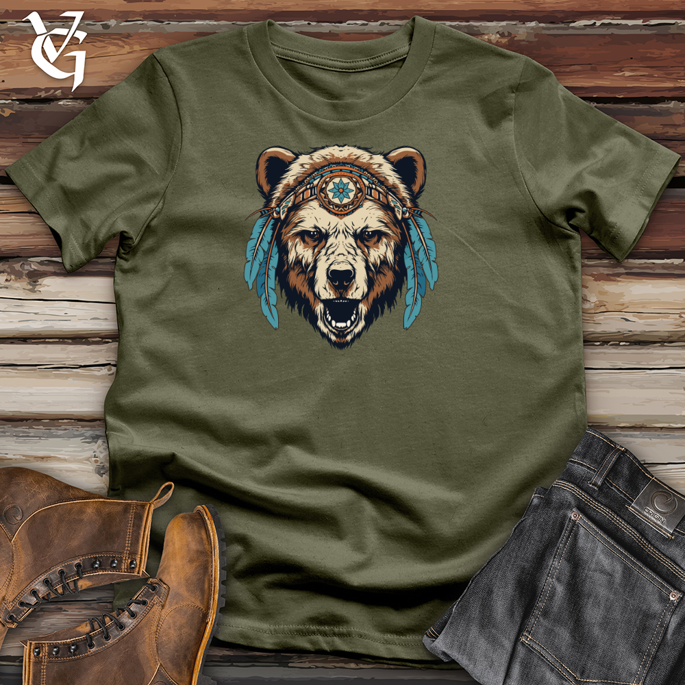 Viking Goods Fierce Grizzly Relic Cotton Tee Military Green / L