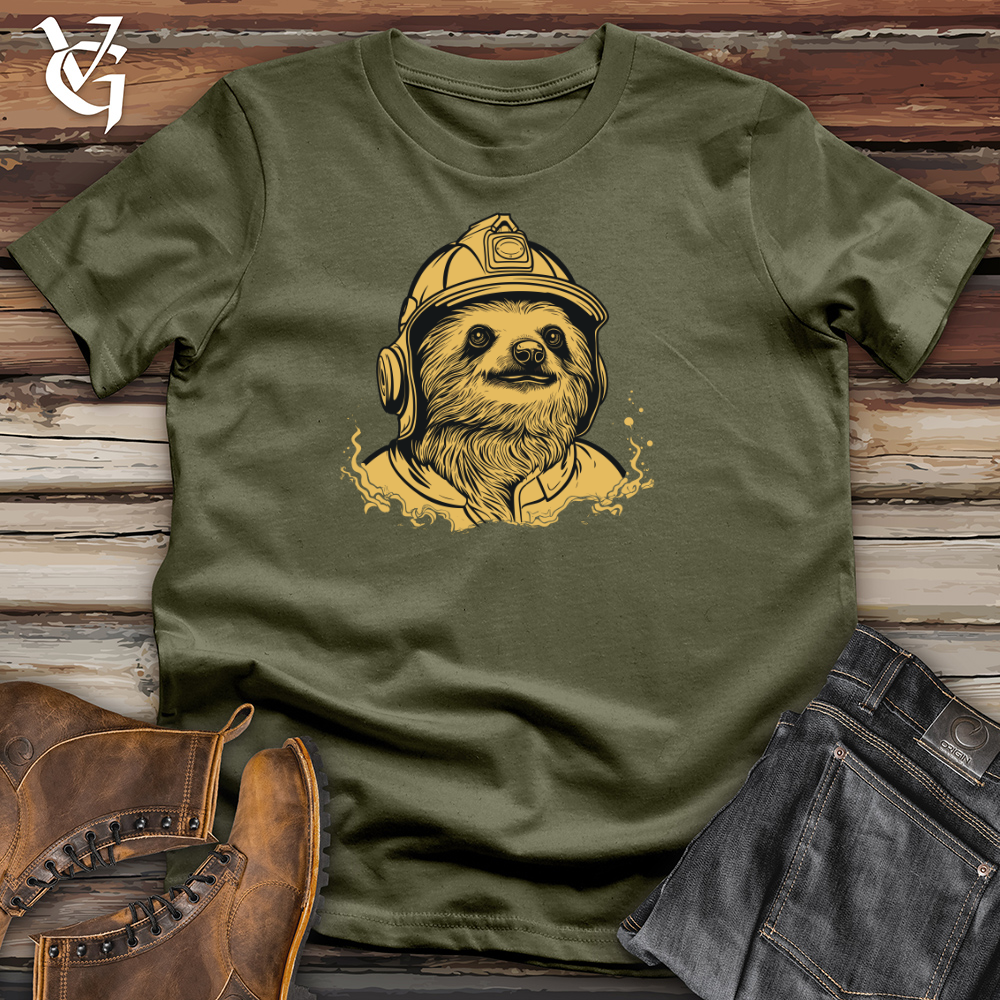 Viking Goods First Responder Sloth Rescue Cotton Tee Military Green / L