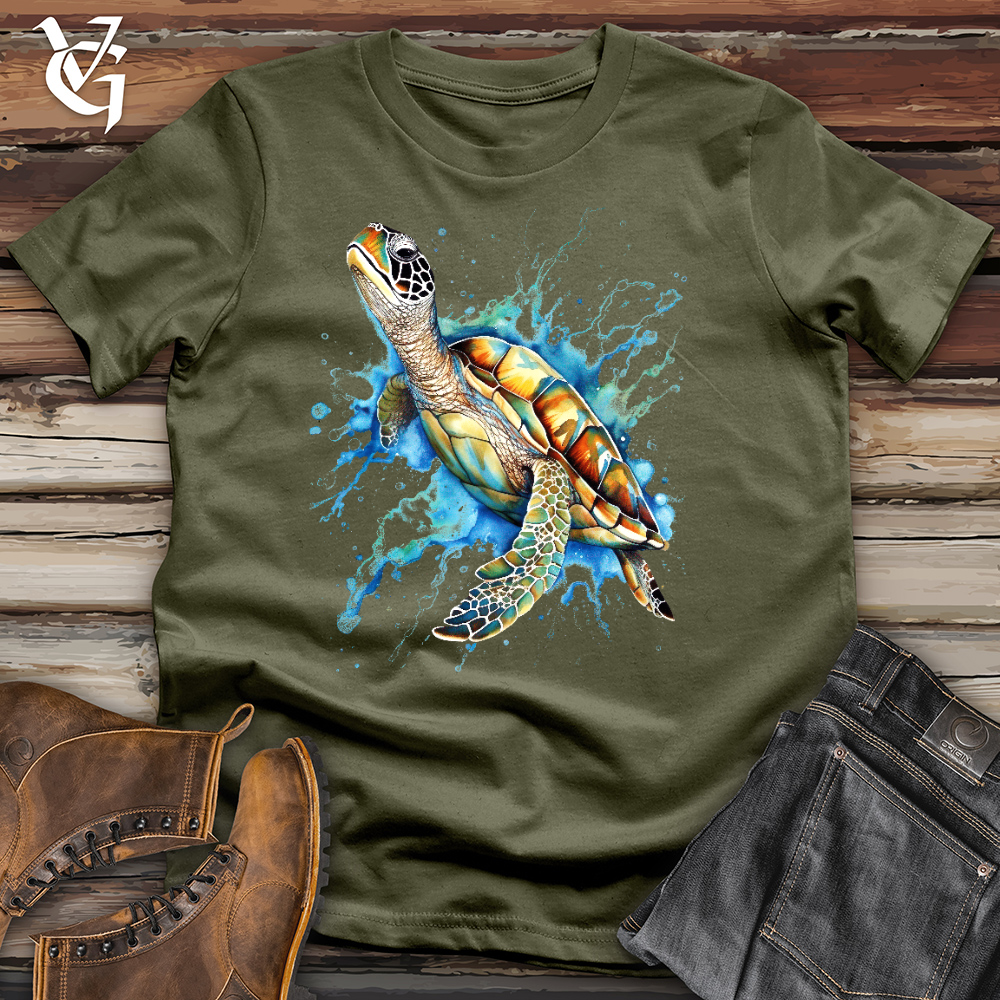 Viking Goods Fly Turtle Cotton Tee Military Green / L