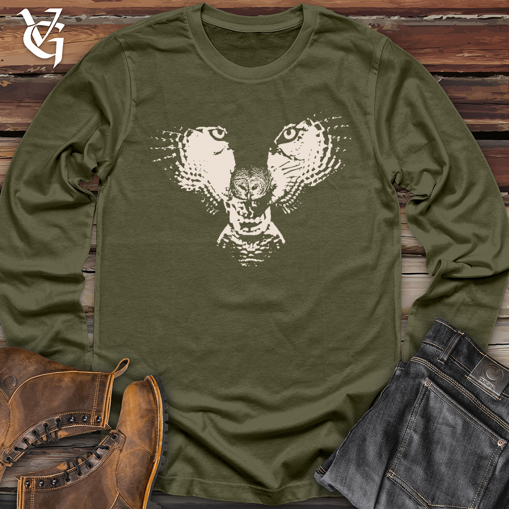 Viking Goods Flying Wolf Long Sleeve Military Green / L