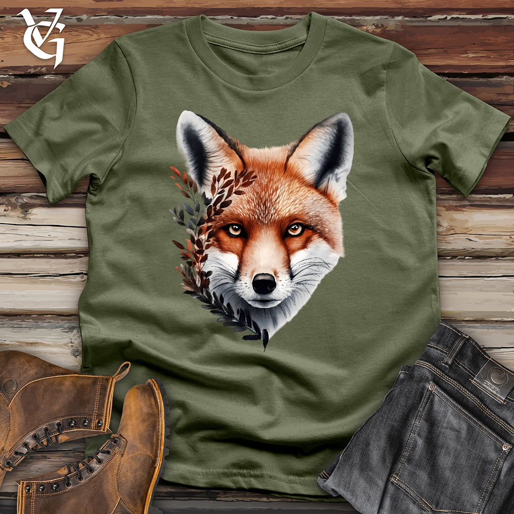 Viking Goods Fox Nature Softstyle Tee Military Green / L