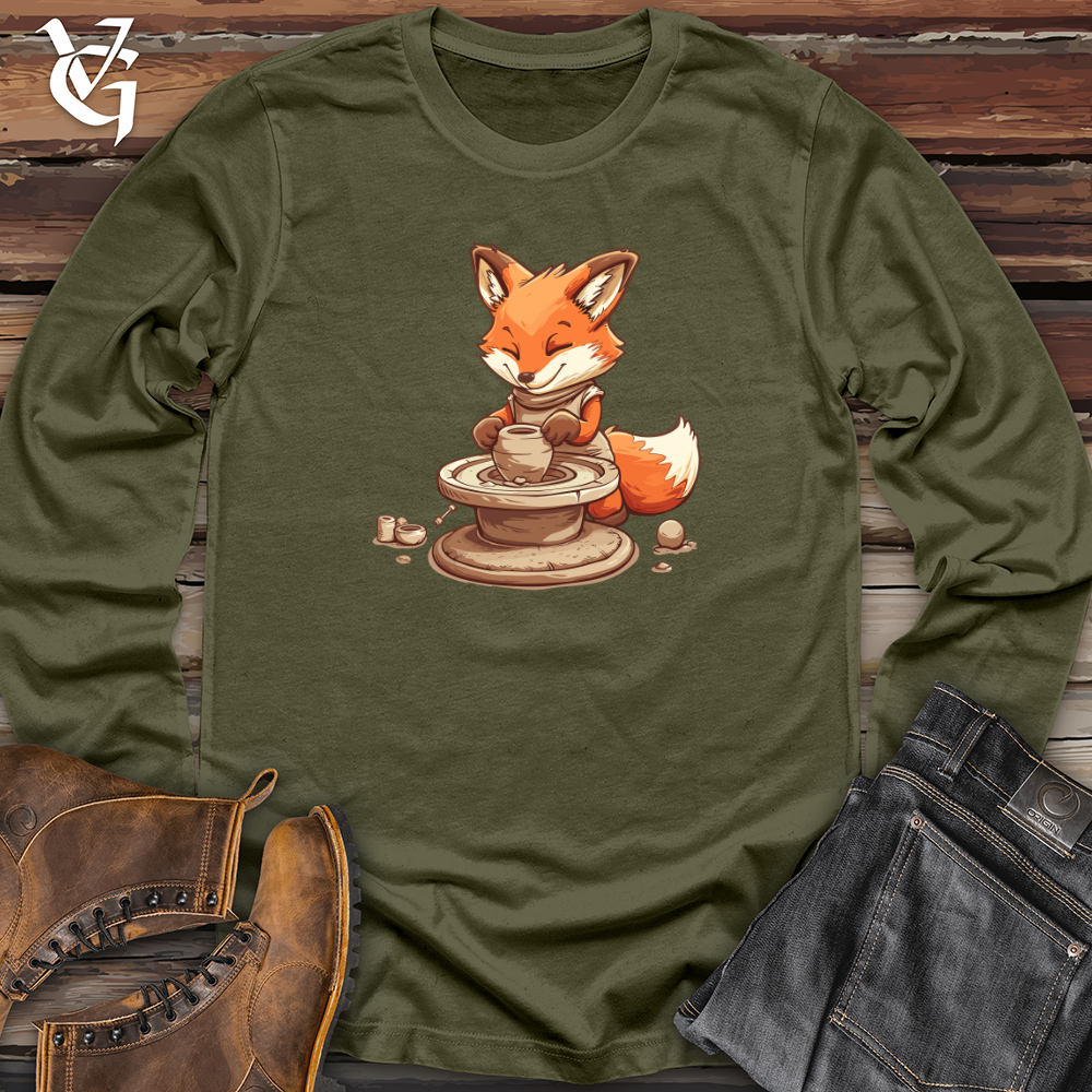 Viking Goods Fox Potter Craft Long Sleeve Military Green / L