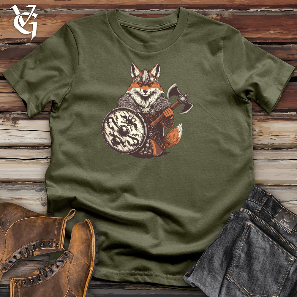 Viking Goods Fox Viking Courage Cotton Tee Military Green / L