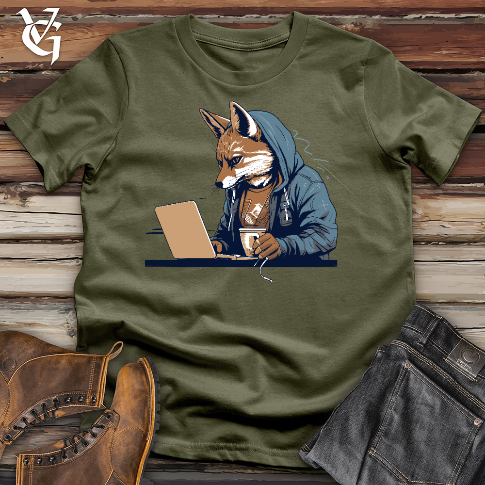 Viking Goods Foxy Tech Sip Cotton Tee Military Green / L