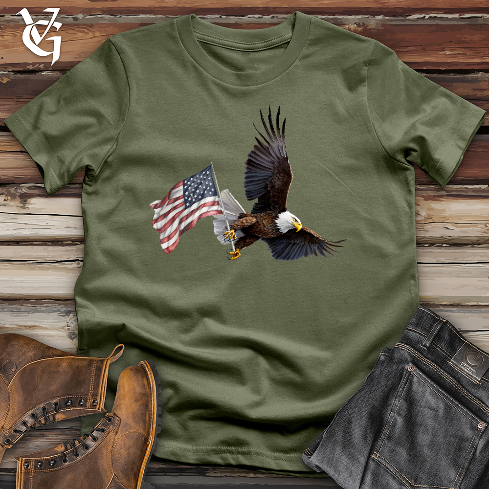 Viking Goods Freedom Eagle Softstyle Tee Military Green / L