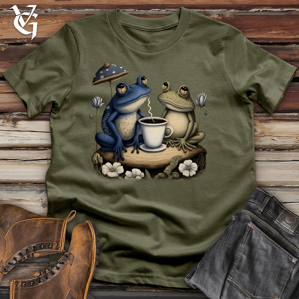 Viking Goods Frog Friends Cotton Tee Military Green / L