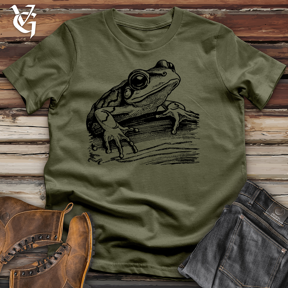 Viking Goods Frog Perch Cotton Tee Military Green / L