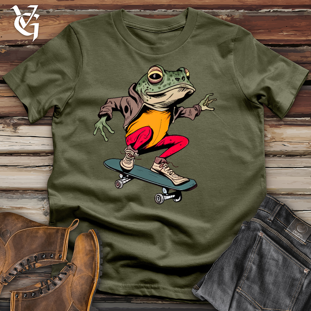 Viking Goods Frog Skates Cotton Tee Military Green / L