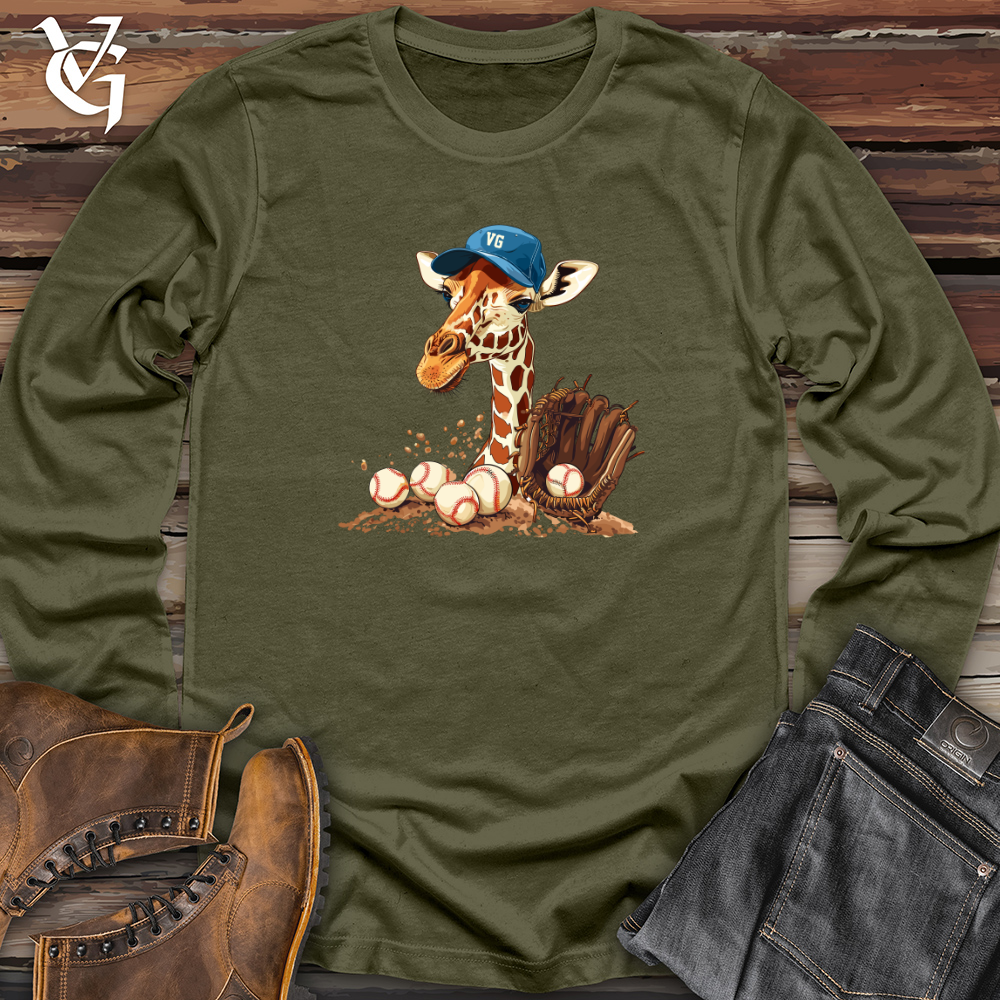 Viking Goods Giraffe Baseball Mitt Long Sleeve Military Green / L