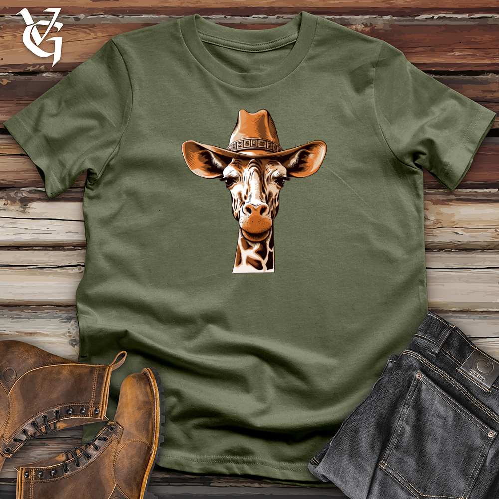 Viking Goods Giraffe Sky High Cowboy Adventure Softstyle Tee Military Green / L