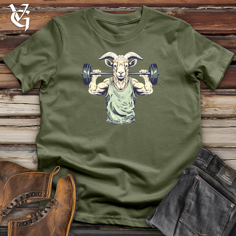 Viking Goods Goat Squat Softstyle Tee Military Green / L