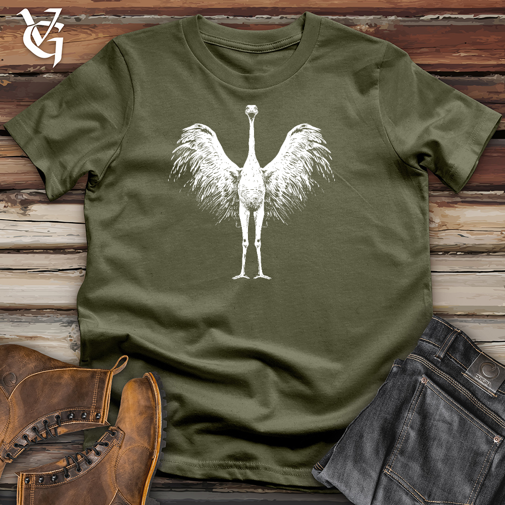 Viking Goods Graceful Ostrich Cotton Tee Military Green / L