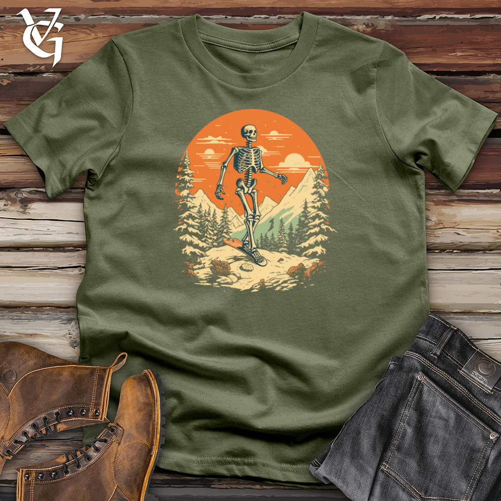 Viking Goods Grunge Snow Hiker Softstyle Tee Military Green / L