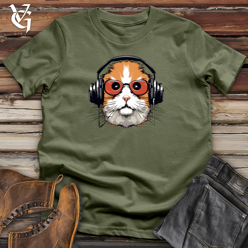 Viking Goods Hamster Headphone Harmony Softstyle Tee Military Green / L