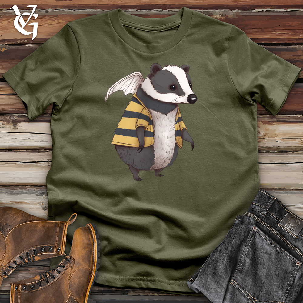 Viking Goods Honey Badger Bee Cotton Tee Military Green / L