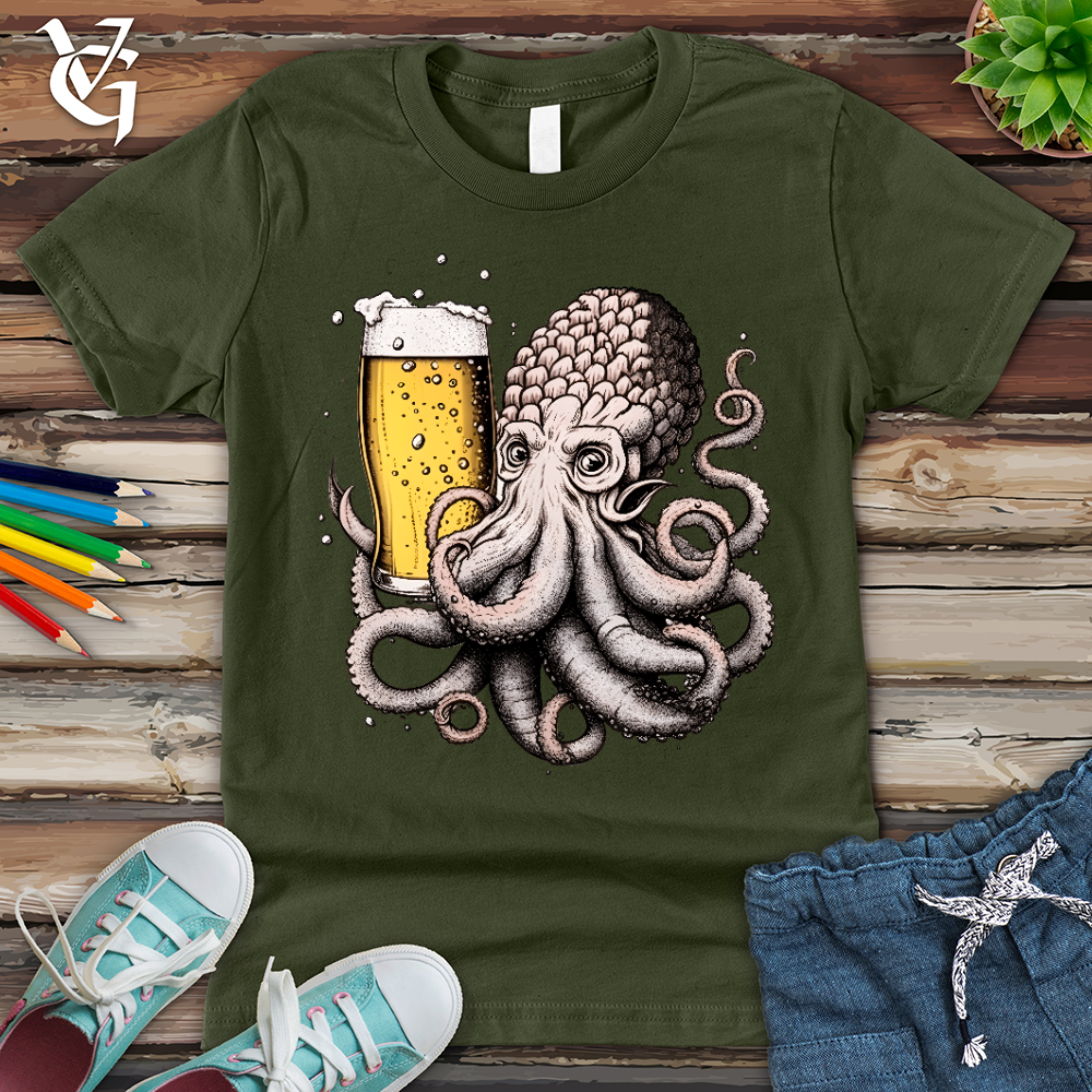 Viking Goods Hoptopus Youth Tee Military Green / L