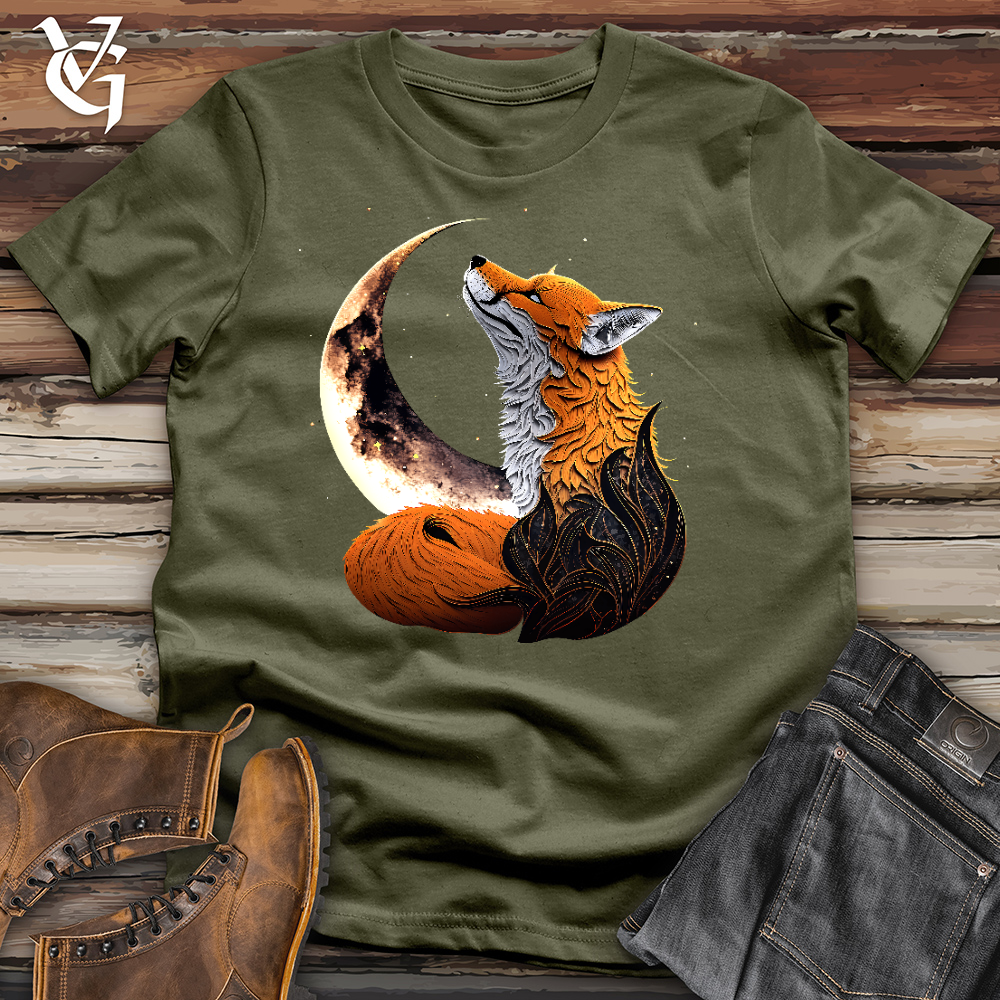 Viking Goods Howl Of The Fox Cotton Tee Military Green / L