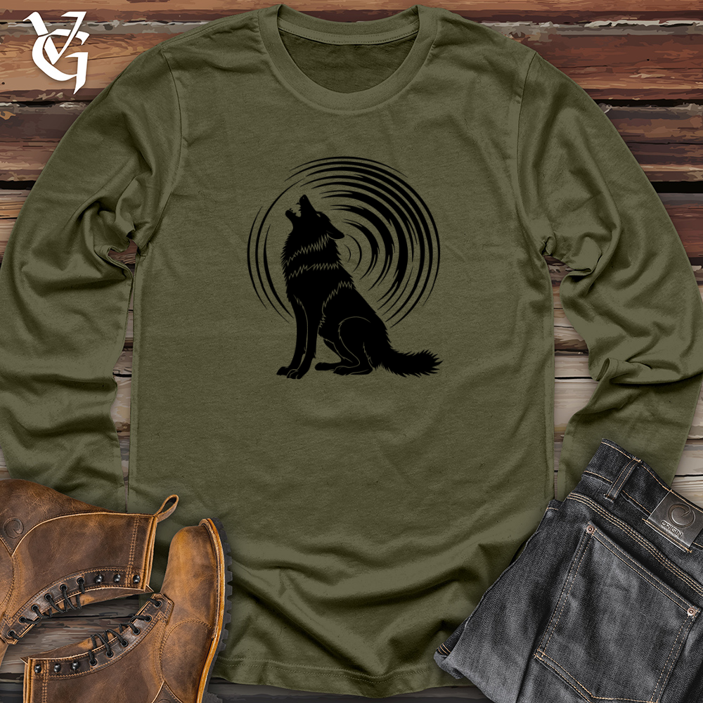 Viking Goods Howling Wolf Resonance Long Sleeve Military Green / L