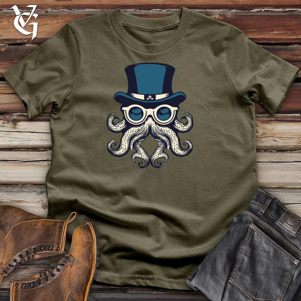Viking Goods Inky Steampunk Opulence Cotton Tee Military Green / L
