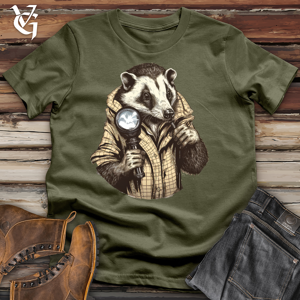 Viking Goods Inspector Badger Cotton Tee Military Green / L