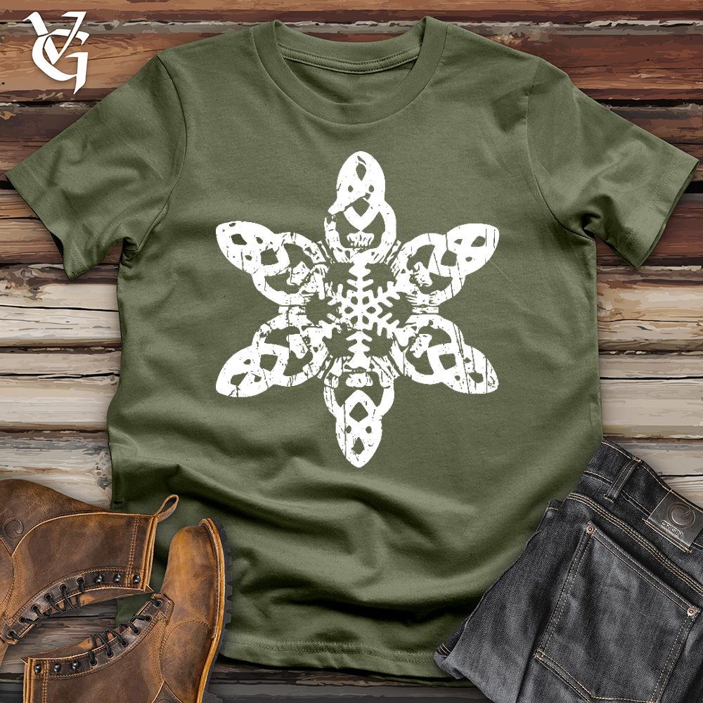 Viking Goods Irish Snowflake Softstyle Tee Military Green / L