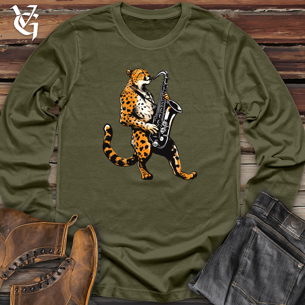Viking Goods Jazz Cheetah Groove Long Sleeve Military Green / L