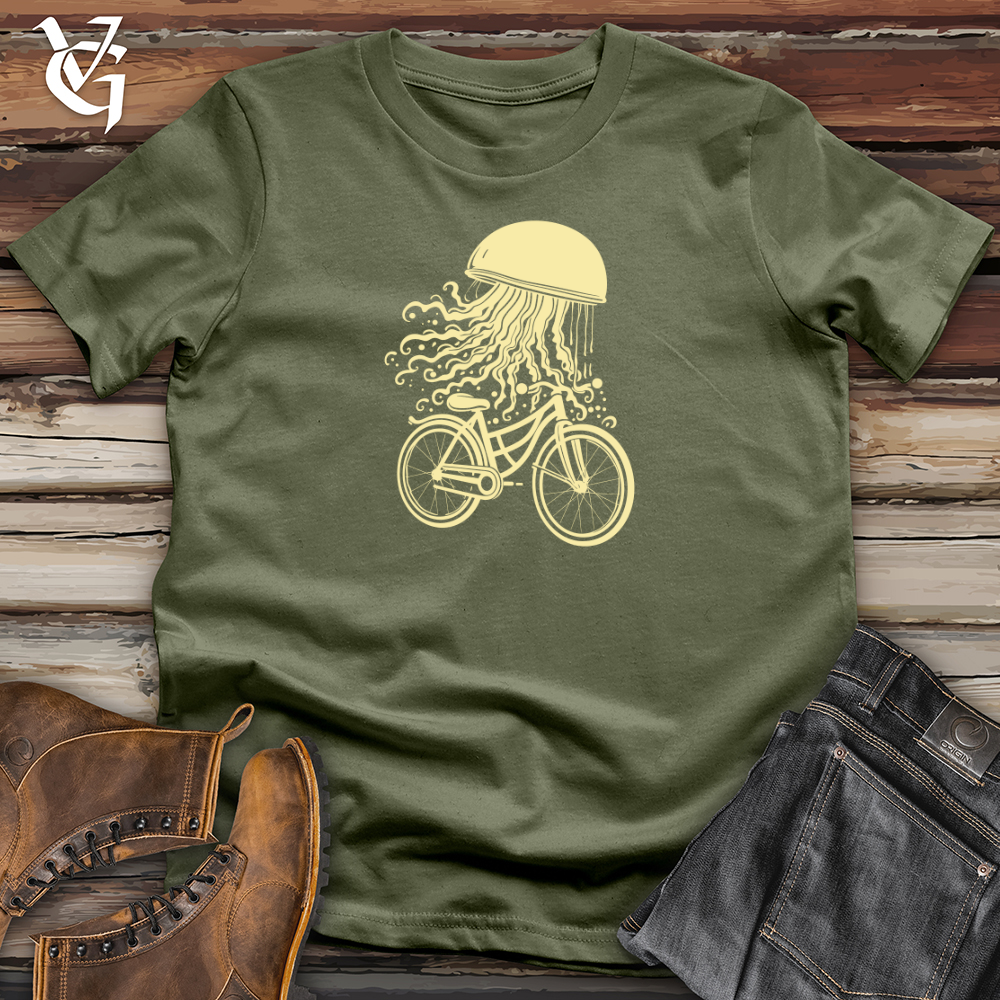 Viking Goods Jellyfish Deep Dive Cycle Voyage Softstyle Tee Military Green / L