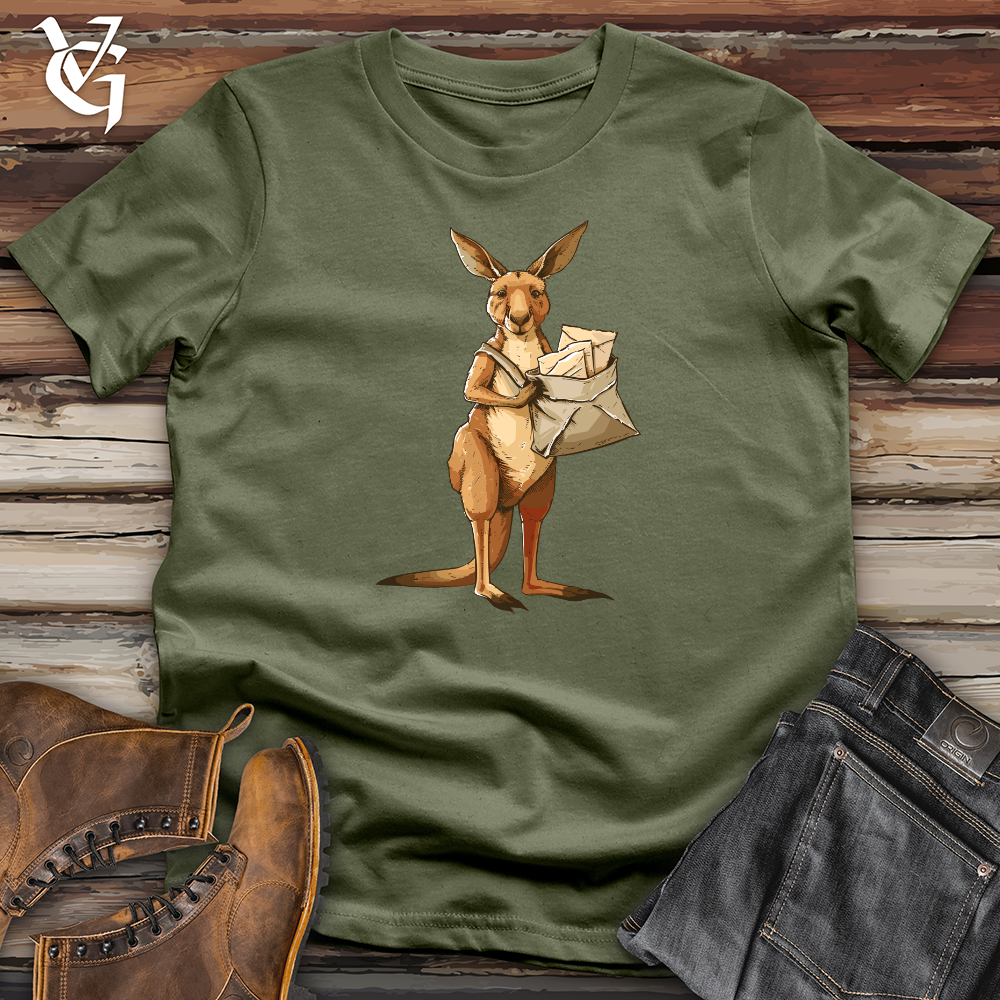Viking Goods Kangaroo Mail Delivery Softstyle Tee Military Green / L