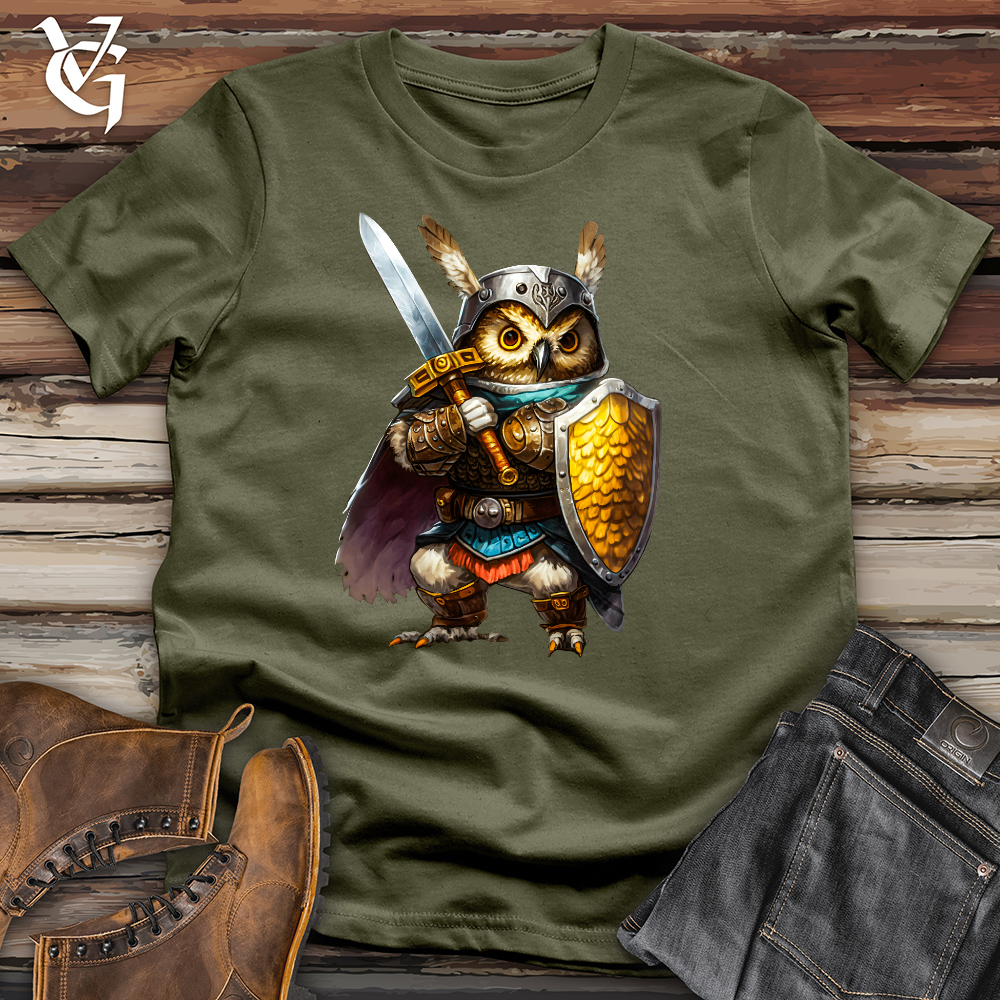 Viking Goods Knight Owl Cotton Tee Military Green / L