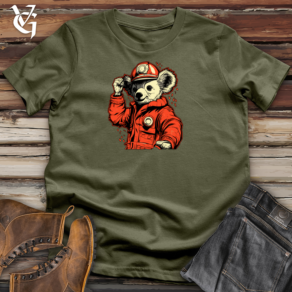 Viking Goods Koala Fire Sentry Cotton Tee Military Green / L