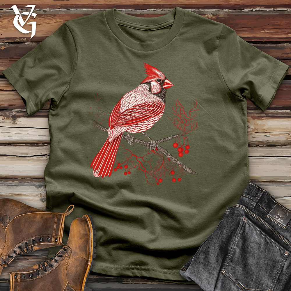 Viking Goods Lacy Cardinal Cotton Tee Military Green / L