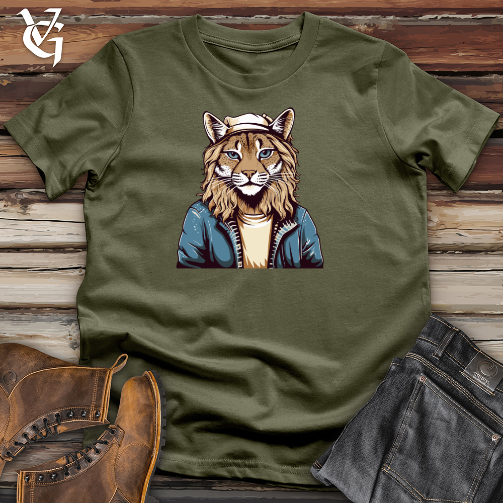 Viking Goods Lady Lynx Cotton Tee Military Green / L