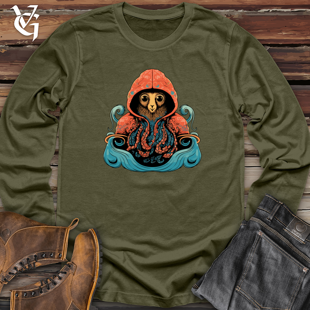 Viking Goods Llama Octopus Fusion Long Sleeve Military Green / L
