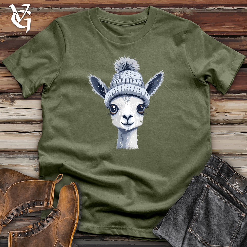 Viking Goods Llama Winter Warmth Softstyle Tee Military Green / L