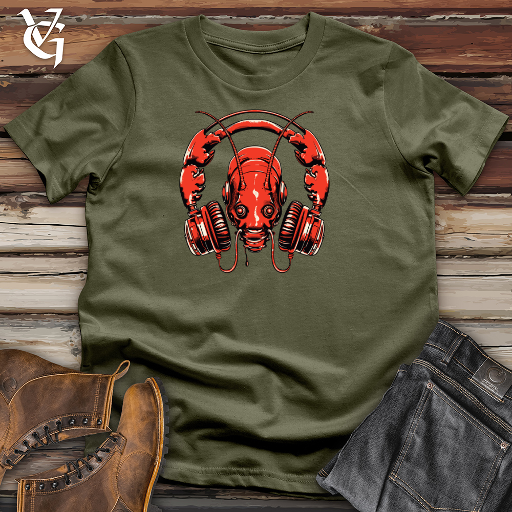 Viking Goods Lobster Ocean Echo Headphone Harmony Cotton Tee Military Green / L