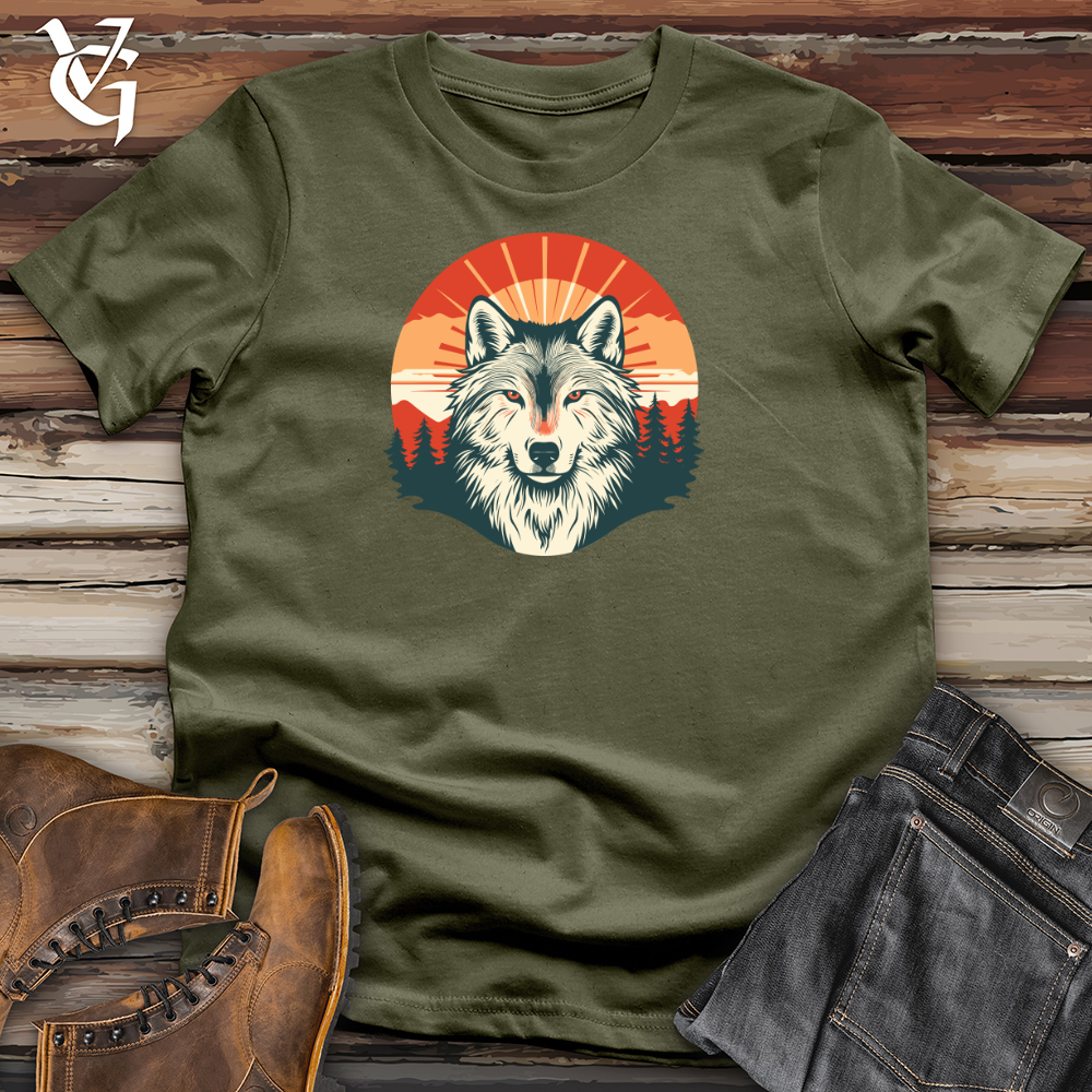 Viking Goods Luminous Wolf Luminary Cotton Tee Military Green / L